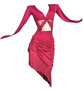 Amazon.co.jp: RIKOUZY 黒 シースルー フリル ラテンダンス ドレス